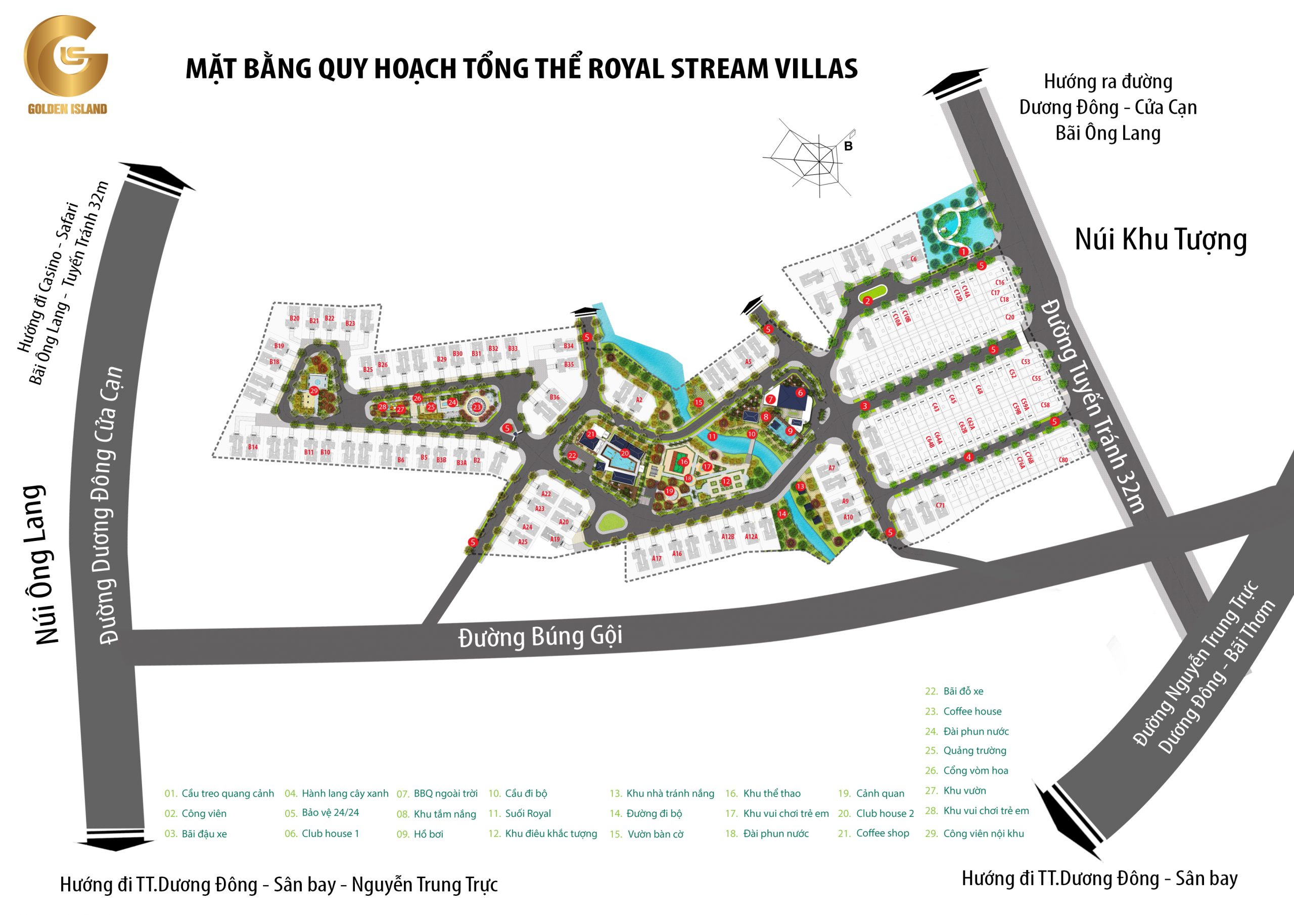Royal Stream Villas – Dự án đất ở sở hữu lâu dài hot nhất Phú Quốc hiện tại. Giá chỉ 1x triệu/m2