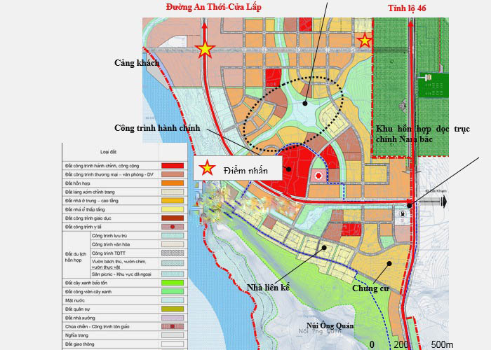 Một phần quy hoạch khu đô thị ở An Thới Phú Quốc