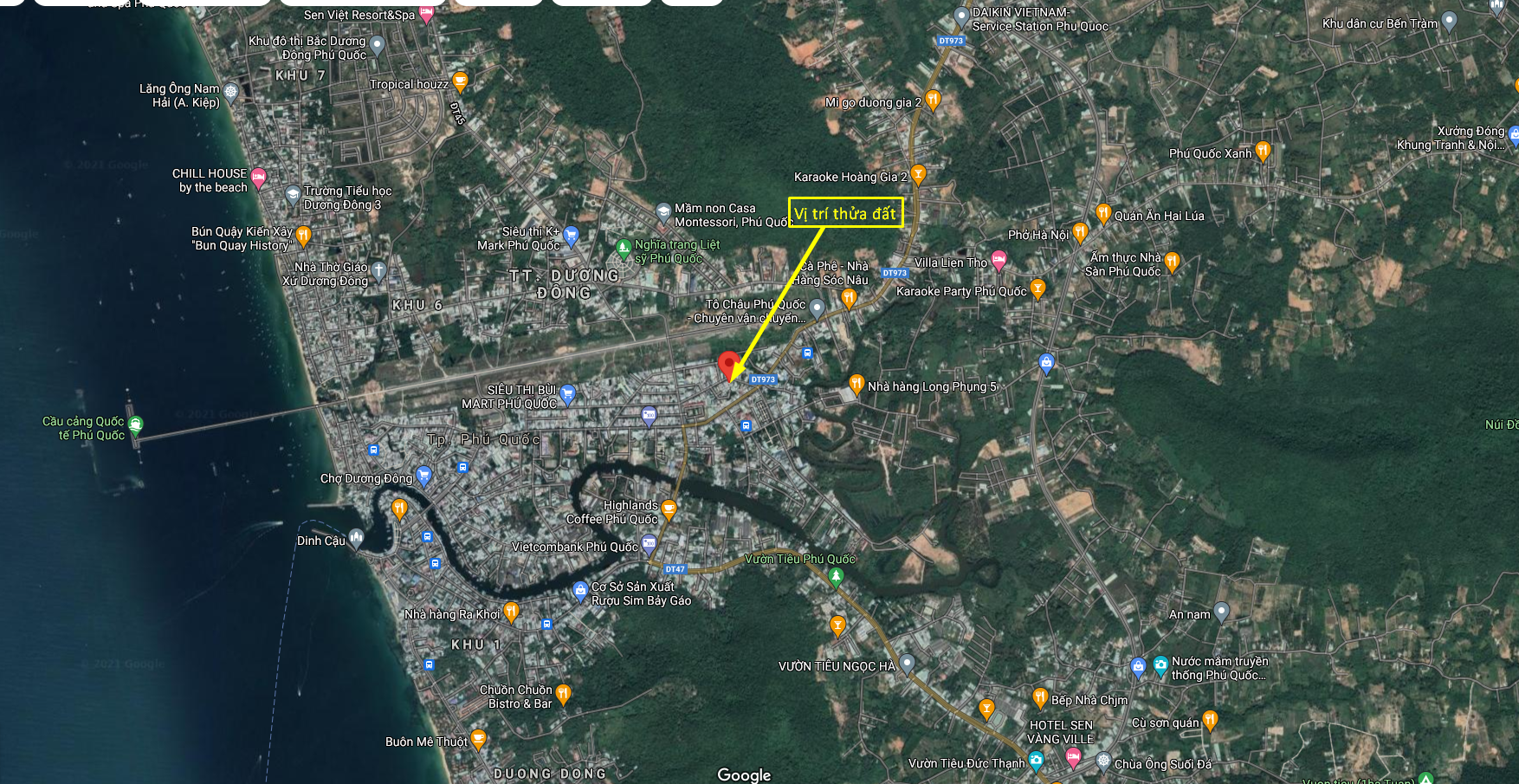 Bán mảnh đất 168.9m2 khu phố 5, Dương Đông, Phú Quốc – 11 tỷ