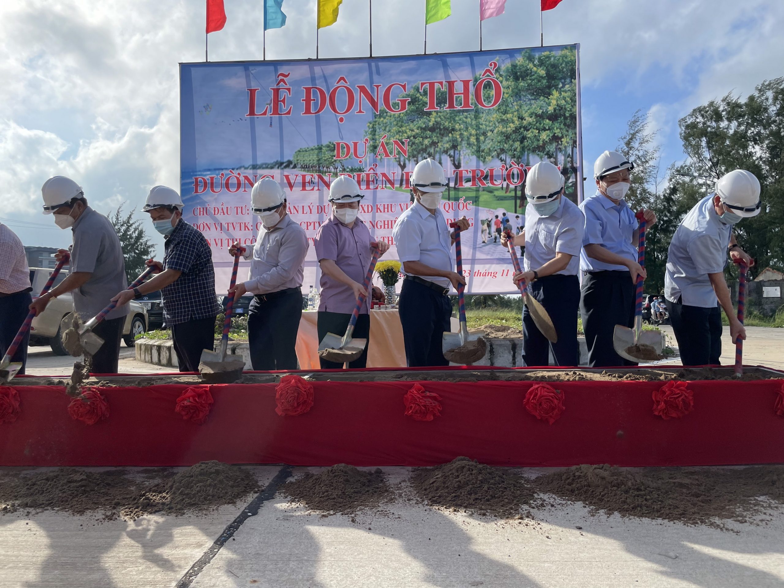 Thành phố Phú Quốc tổ chức động thổ dự án đường ven biển Bãi Trường
